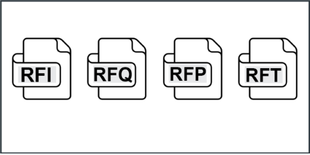 Difference between RFI, RFQ, RFP and RFT in eTender